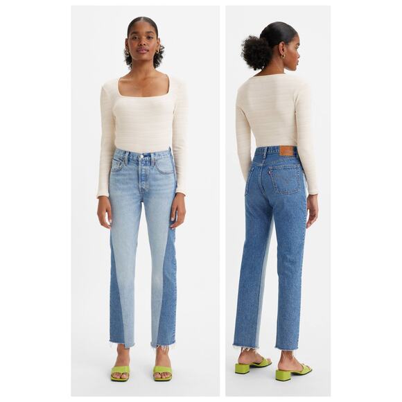 Levi's Premium 501 SPLICED JEANS Size W24/ L30 - Picture 11 of 11